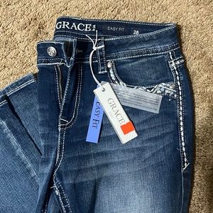 GRACE BRAND NEW JEANS WITH TAGS!  EASY FIT!